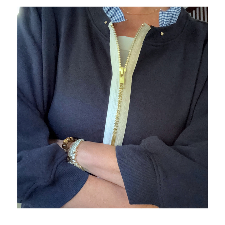 The Zip-Up - Navy