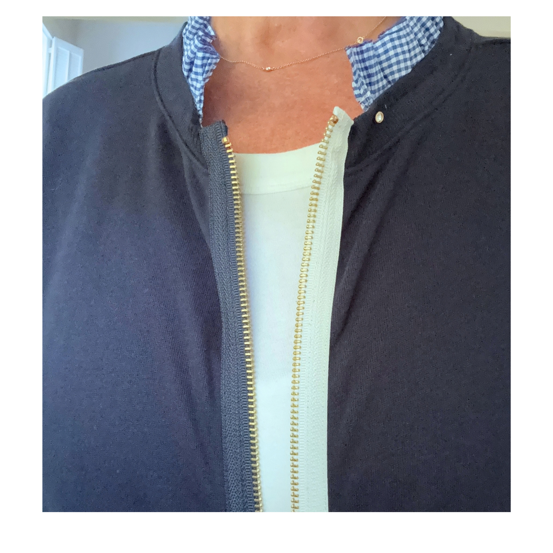 The Zip-Up - Navy