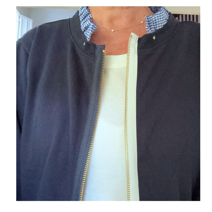 The Zip-Up - Navy