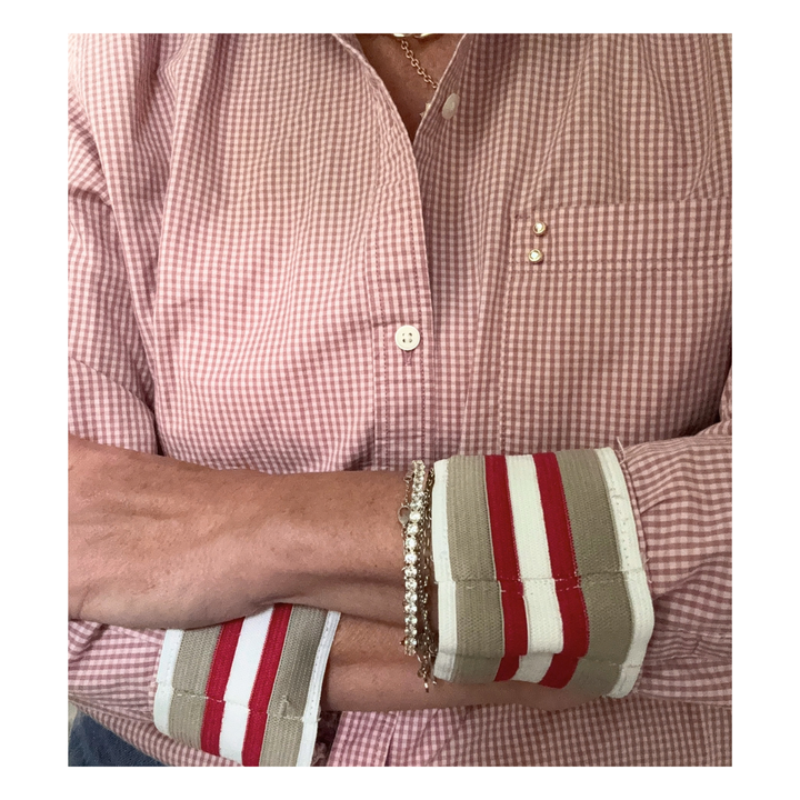 The Cuffed - Essential Checked - ACK Red Stripe