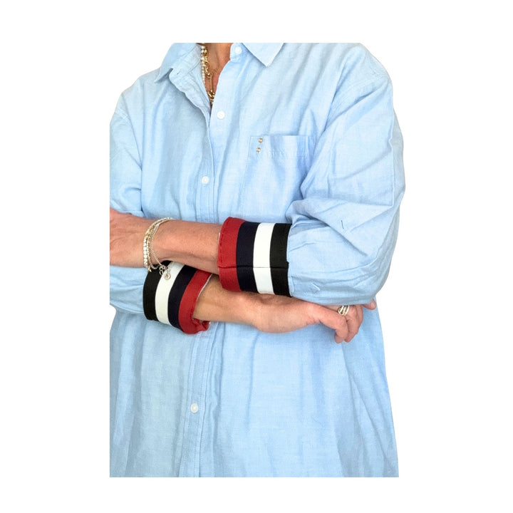 Sky Relaxed - Bold Stripe Cuff