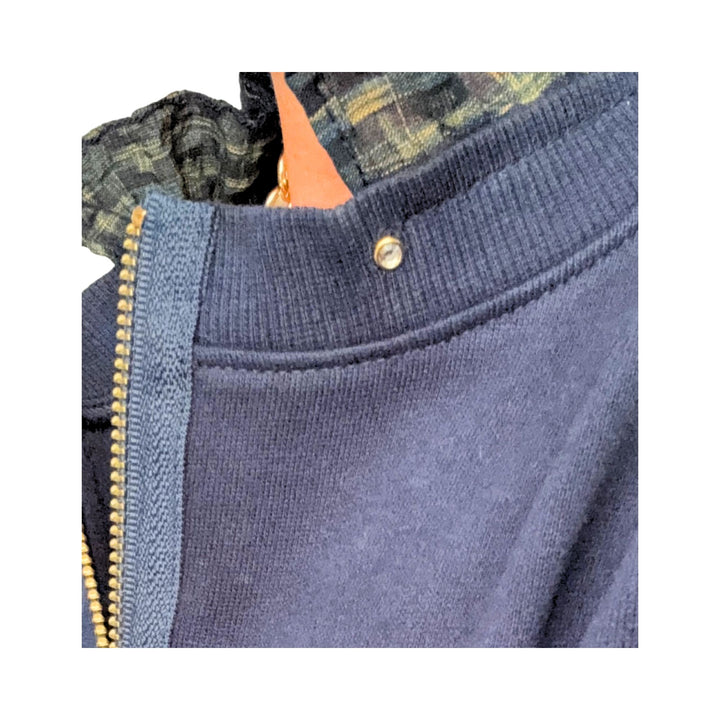 Zipped - Navy Plaid