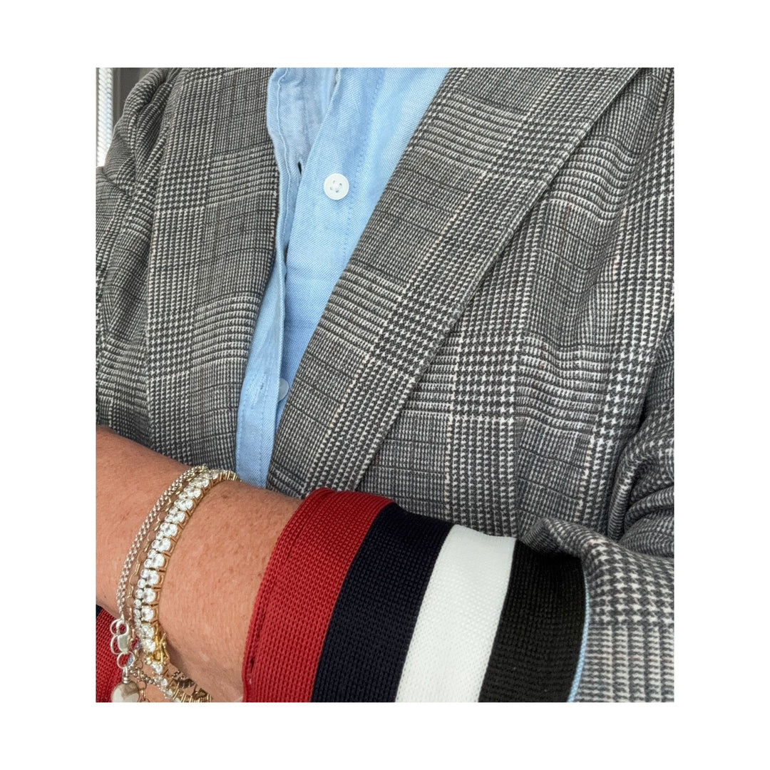 Sky Relaxed - Bold Stripe Cuff