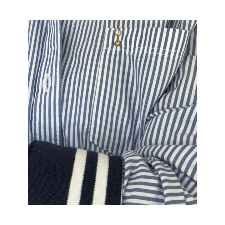 Blue Striped Essential - Navy Stripe Cuff