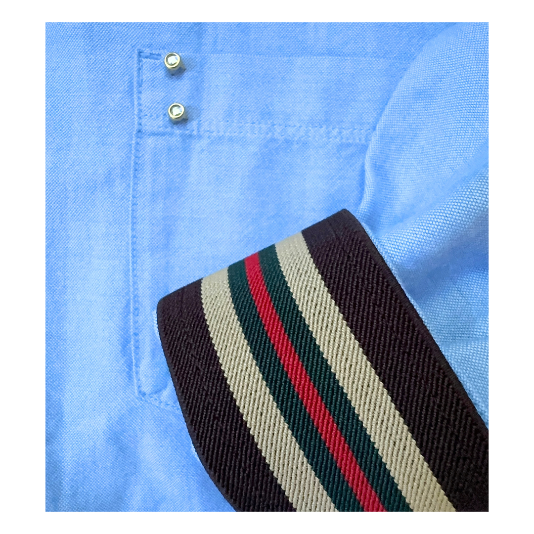 The Cuffed - Relaxed Sky - Brown Stripe