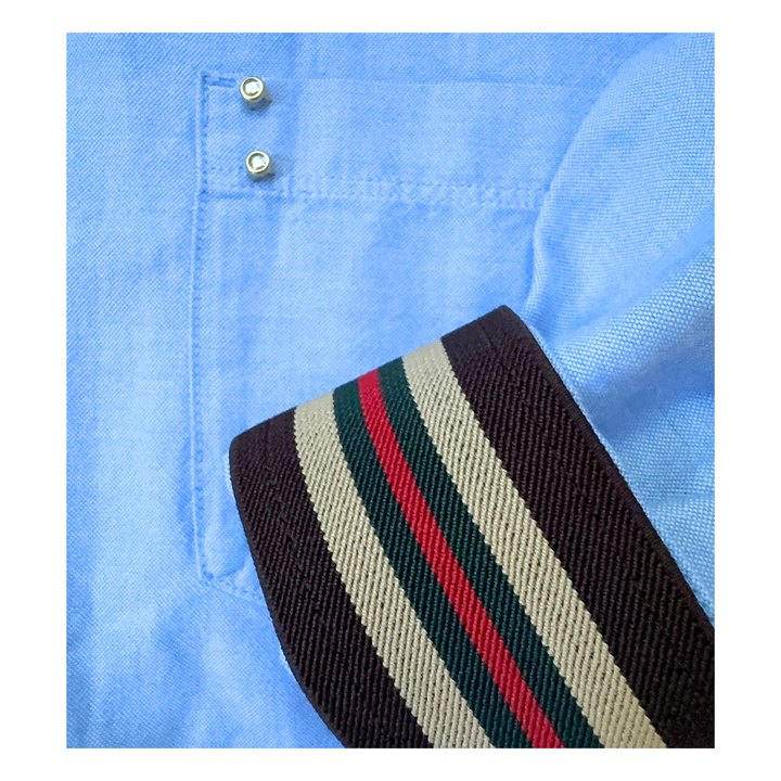 The Cuffed - Relaxed Sky - Brown Stripe