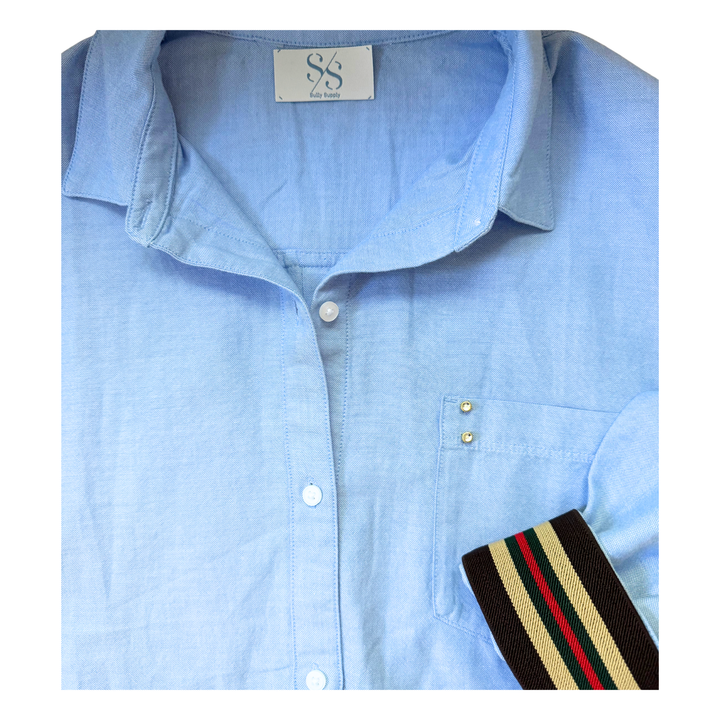 The Cuffed - Relaxed Sky - Brown Stripe