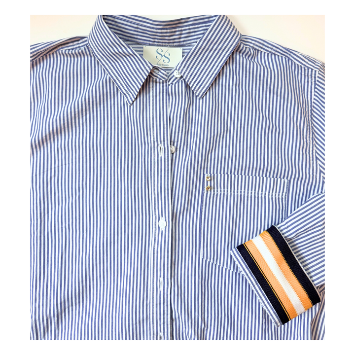 The Cuffed - Essential Striped  - Go Blue
