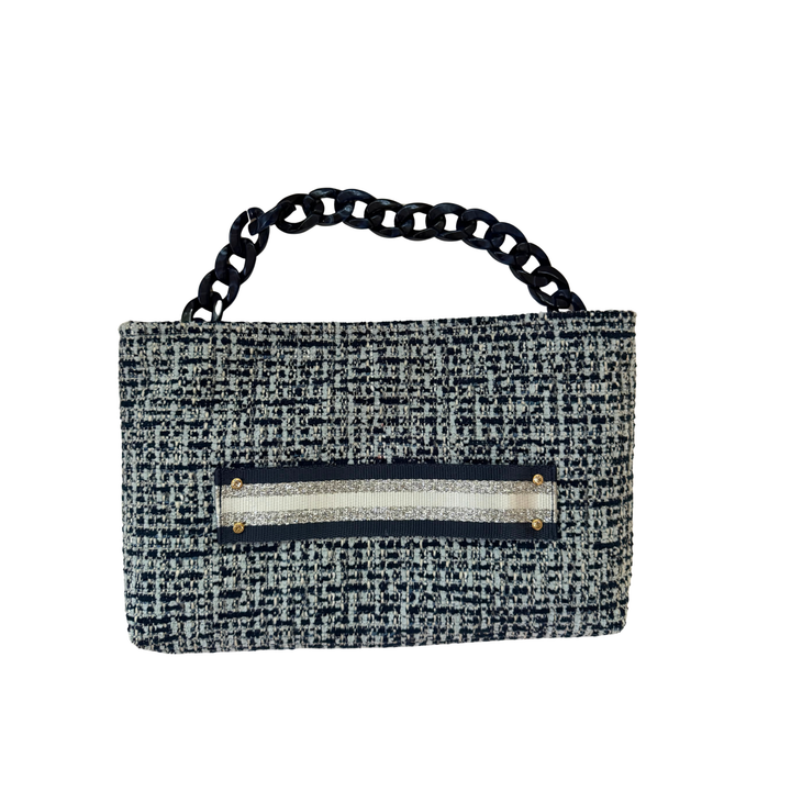 The Sully Blue Tweed Stripe