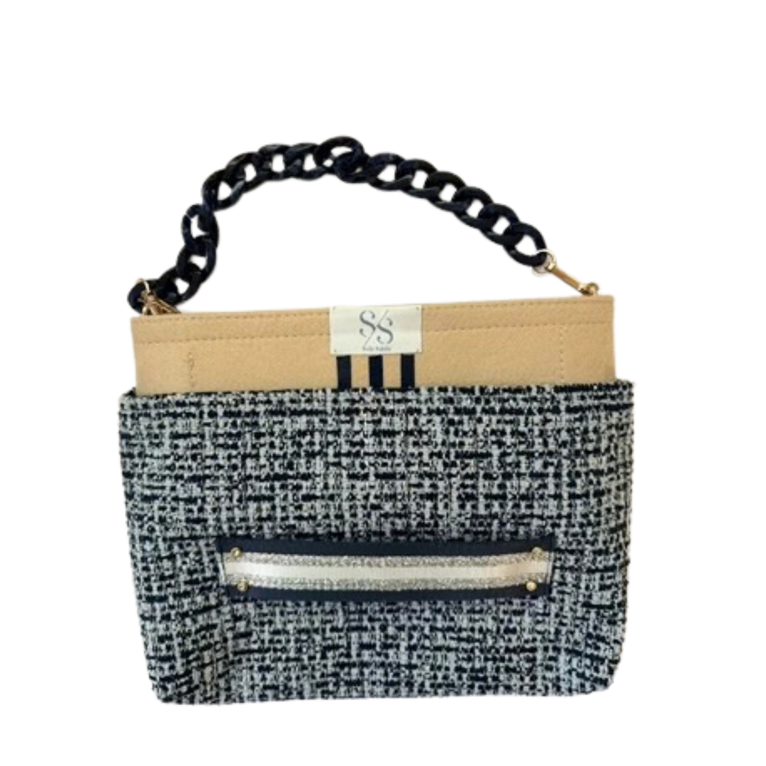 The Sully Blue Tweed Stripe