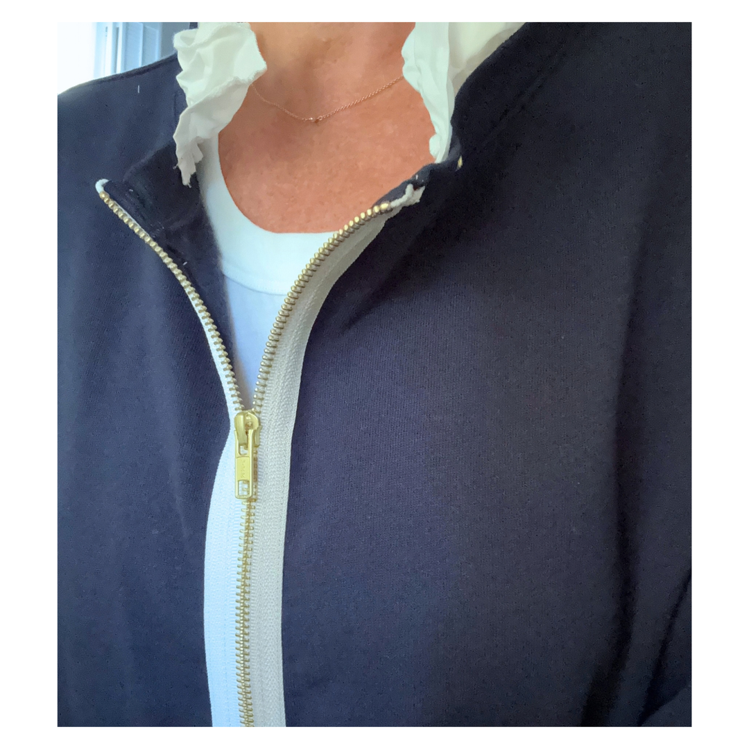 The Zip-Up - Navy