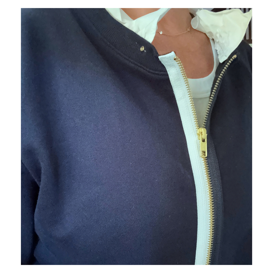 The Zip-Up - Navy