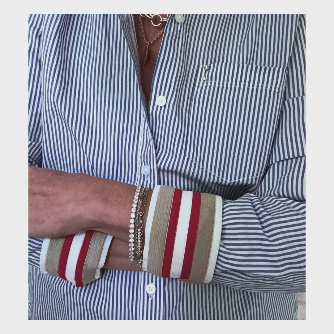 The Cuffed - Essential Striped - Red Stripe