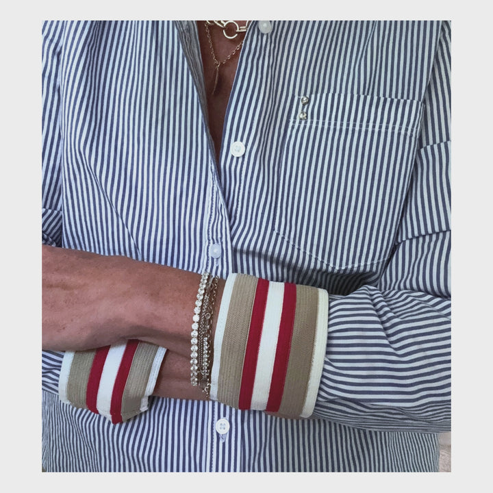 The Cuffed - Essential Striped - Red Stripe