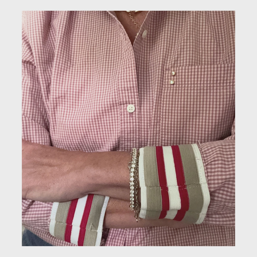 The Cuffed - Essential Checked - ACK Red Stripe